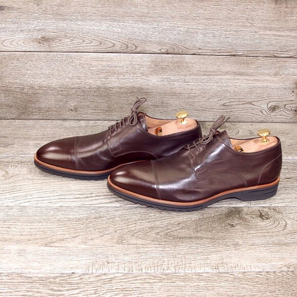 * NIB * $795 Bracken DI BIANCO Italian Derby US 9.5 M Clay * add $15 Cedar Trees main image 14